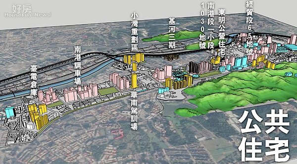 南港被市府定位為全台公辦都更示範區。(北市府提供)