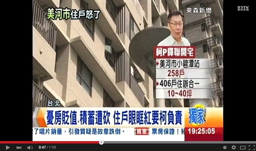 美河市預計釋出258戶只租不賣的純住宅,住戶憂心房價跌,怒嗆柯P「你要賠償我嗎?」