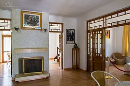 達觀亭內完整保留當年陳設。