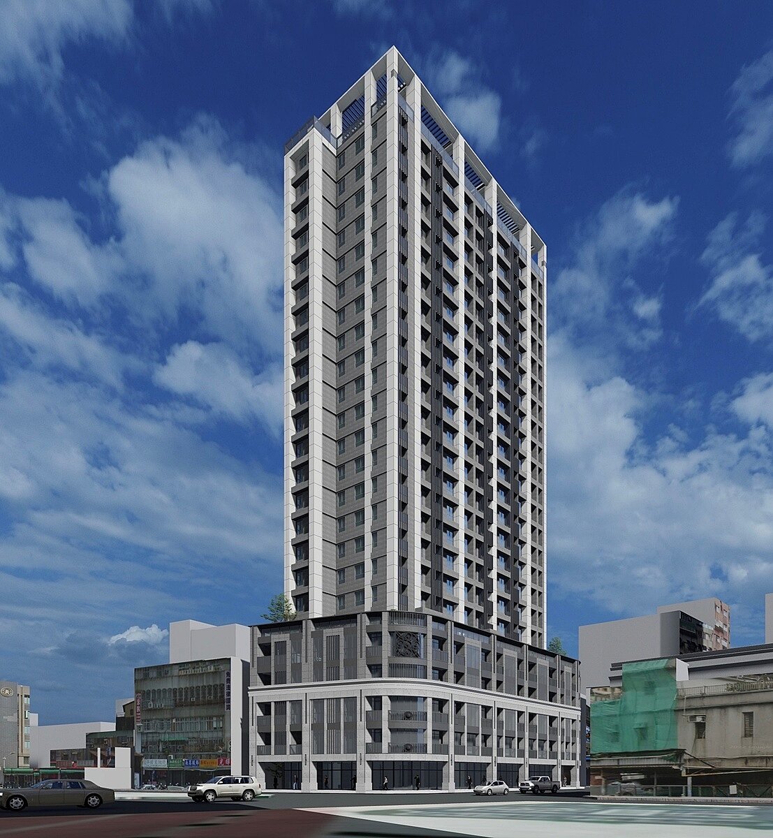 萬華車站都更案、基地面積約400多坪，未來將打造一棟地上24層、地下5層的SRC新大樓。圖／欣聯建設提供