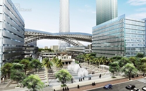 高雄車站改建。(取自交通部鐵路改建工程局)