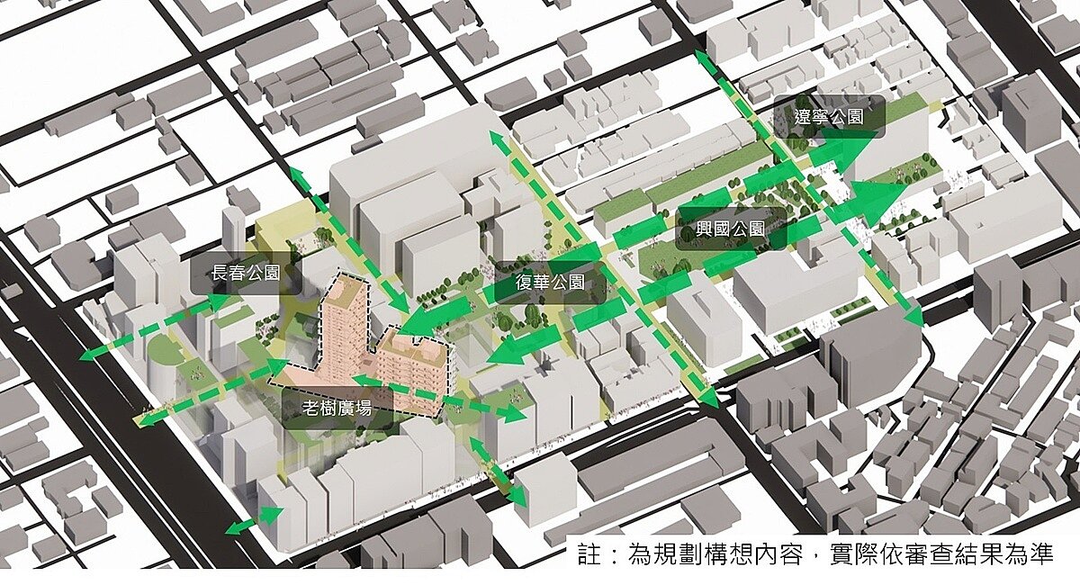 「中山長春案」為「住商混居」新樣貌,預期將活絡街區經濟,讓原本單調的街道轉變為具備休閒機能的都市藝廊。圖/國家住都中心提供
