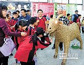 梅山活寶編花燈　羊鬚柔軟像真的