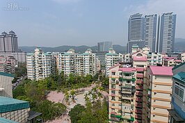 由高處俯瞰基河國宅二期樣貌。