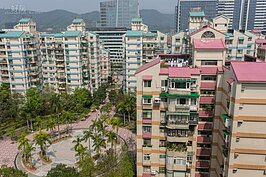 由高處俯瞰基河國宅二期樣貌。