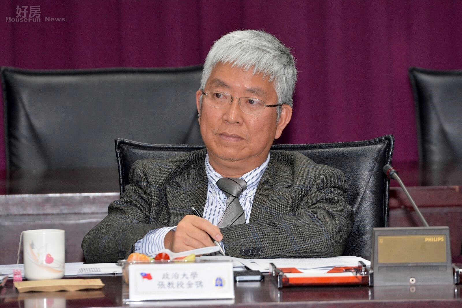 財政部長張盛和辦房地合一座談會與學者對談,前北市副市長張金鶚也出席參與。(好房網News記者 陳韋帆/攝影)