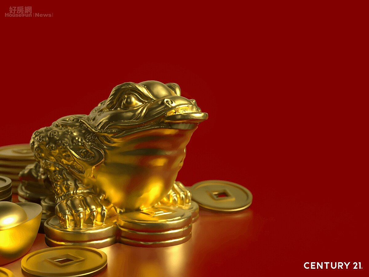 貔貅、金蟾、聚寶盆、搖錢樹、財神像、招財貓等招財小物，承載著祝福與信念，也是年節佈置中常見的元素（圖片來源／21世紀不動產）