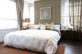 明亮且空氣流通的臥室，加上精心的裝潢規劃，是居家生活中十分重要的起居處。