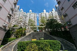 社區內綠意盎然。