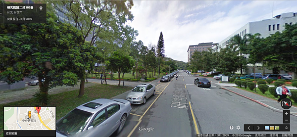 中研商圈 中研院 研究院路二段。(截取自維基百科)