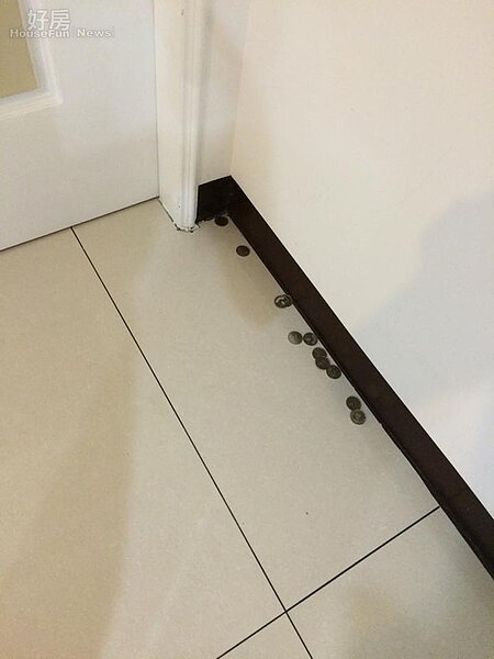 6.蔡媽媽會把各種錢幣收集成一桶桶擺在家中各個角落,包括客廳、廚房、或臥房…角落都可見到,據說是可以招財。