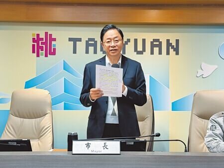 
桃園市長張善政4日宣布新明市場原址重建案設計與規畫已順利決標，將投入17億元，打造成全台首座「市場共生」社宅。（蔡依珍攝）
