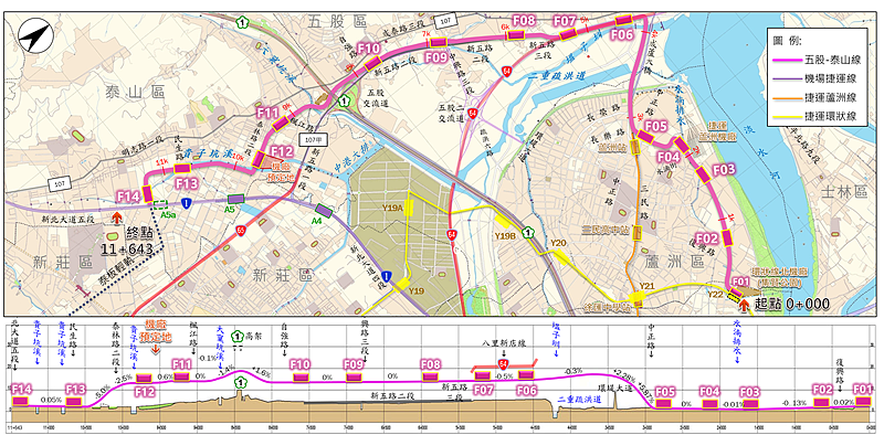 五股泰山線路線圖。圖／新北市政府提供