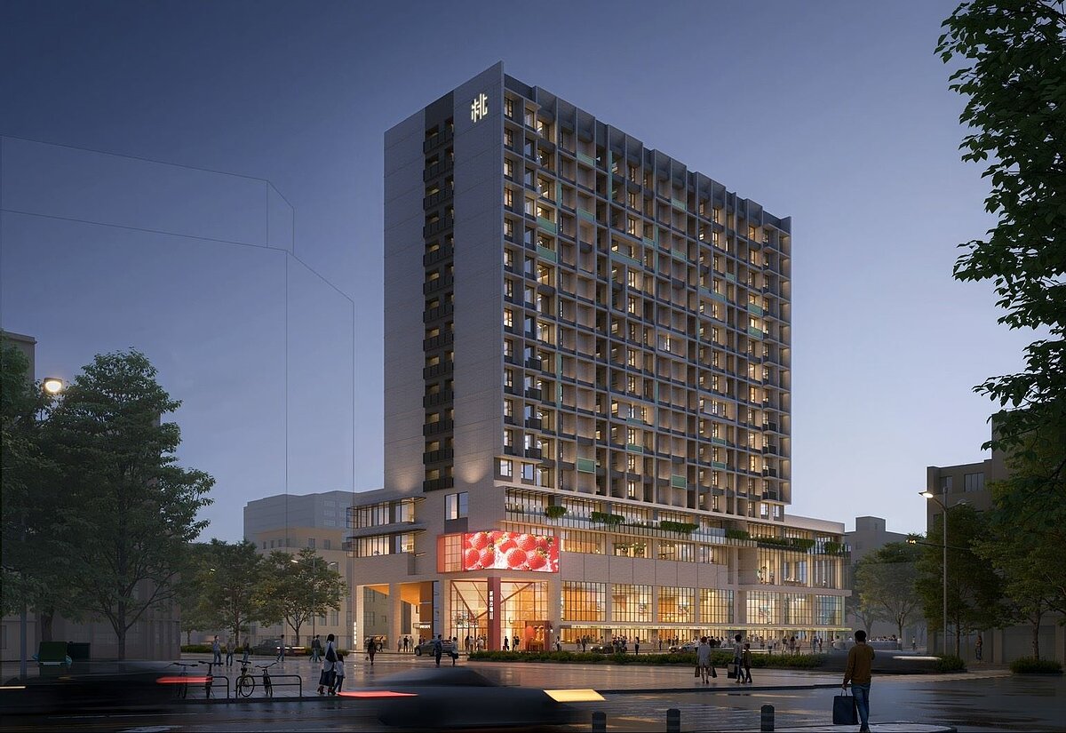 桃園新明市場改建，全台首座「市場共生」社宅明年動工。圖／桃園市政府提供