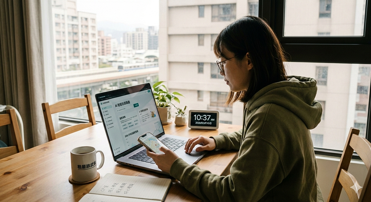 AI普及化，讓租客更容易找到理想的房子。示意圖／AI生成