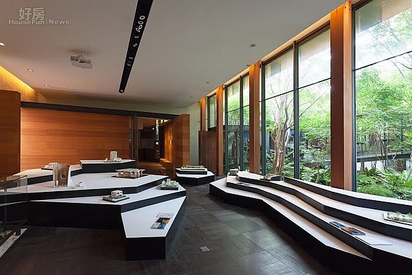 建商的接待中心有時候也會變身成為展覽熱門景點。(陸府建設提供)