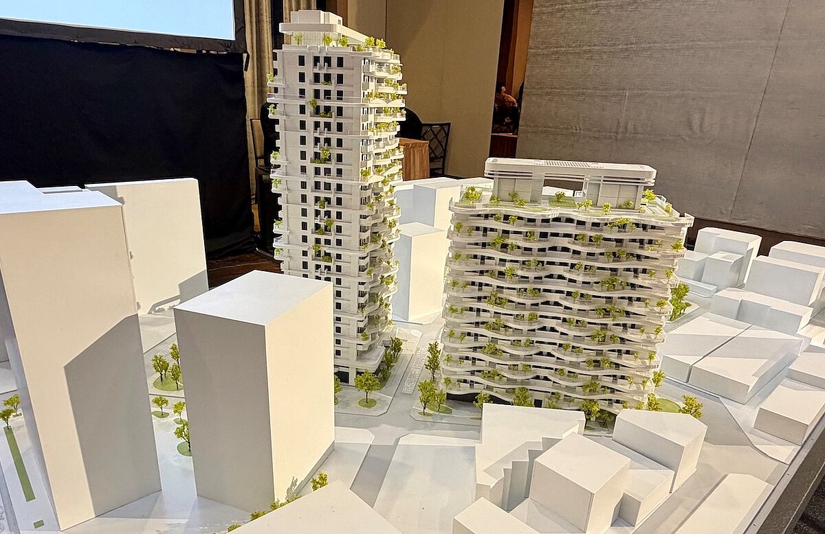 中山長春公辦都更模型。圖／好房網News記者蔡佩蓉攝影