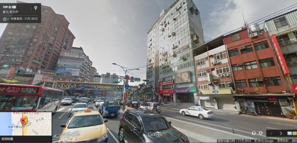 竹圍 街景（截取自Google Map）