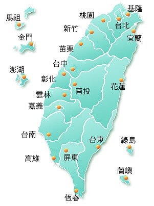 中颱紅霞路徑圖(氣象局資料)