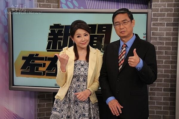 1馬西屏曾主持《新聞左左右右》節目,左為搭檔楊伊湄。(年代提供)