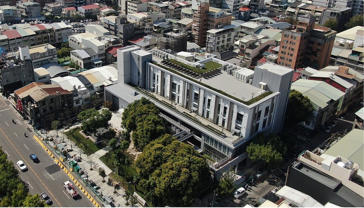 「美村綜合服務園區」3月竣工，預計第三季啟用。圖／台中市政府提供