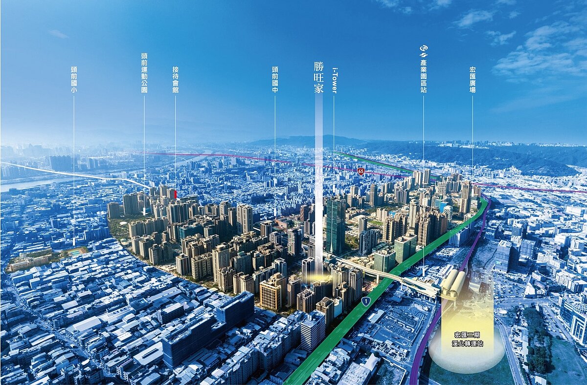 宏匯廣場二期將進駐A3新莊北側知識產業園區,「勝旺家」距離新北產業園區站僅400公尺。圖/現場提供