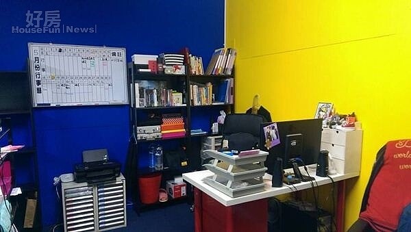 3.這個3米6乘以3米6的正方形空間是辦公區域。