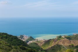 舊索道遺址與陰陽海。