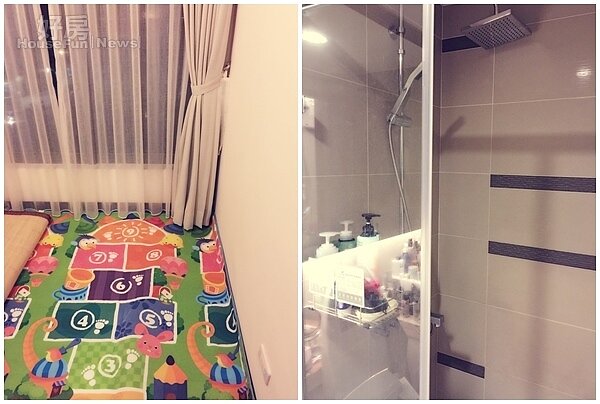 3.雖然屋齡大但經過屋主重新裝潢,住起來與新屋沒什麼兩樣,臥房也佈置得相當舒適。
4.住處還有一間含完整衛浴設備的小套房,目前羅曼斤與媽媽等家人同住在一起。